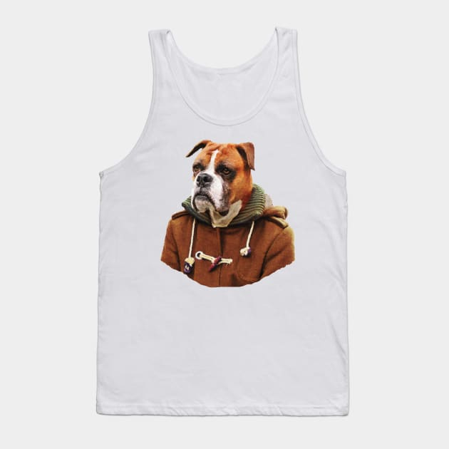 Boxer Dog Portrait Tank Top by DarkMaskedCats